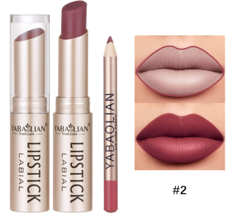 Lápiz Labial Mate Impermeable y Sin Manchas en Tono Nude