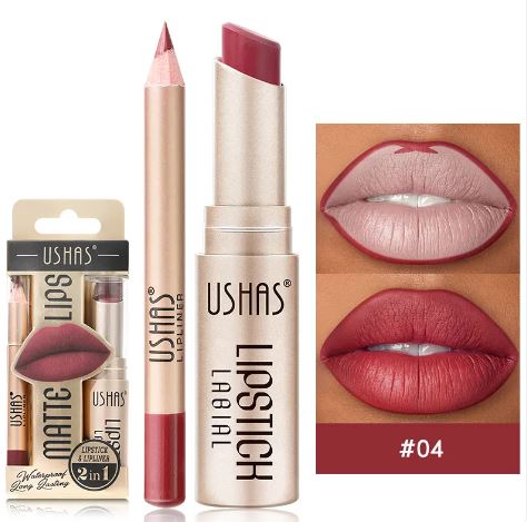 Lápiz Labial Mate Impermeable y Sin Manchas en Tono Nude
