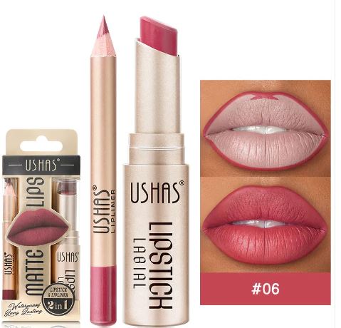 Lápiz Labial Mate Impermeable y Sin Manchas en Tono Nude